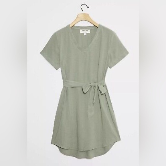 Anthropologie Cloth & Stone - Liv Tie-Front Mini Dress NWOT - S - Picture 1 of 10